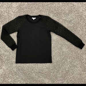 Maette Stella and Dot lace sleeved shirt